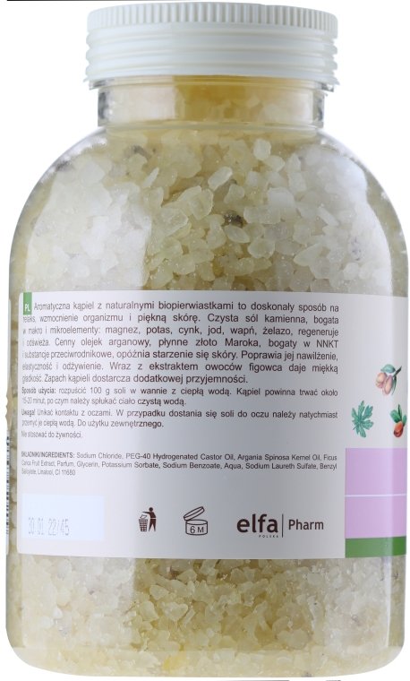 Соль для ванны "Аргана и Инжир" - Зеленая Аптека — фото N2