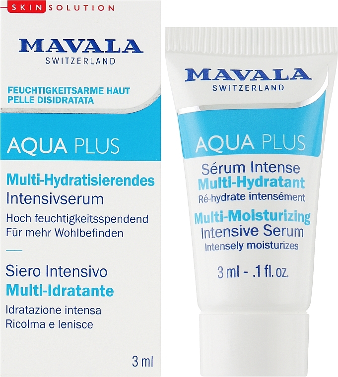 Активно зволожувальна сироватка - Mavala Aqua Plus Multi-Moisturizing Intensive Serum (пробник) — фото N2