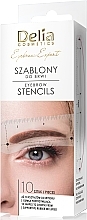 Духи, Парфюмерия, косметика Шаблоны для бровей, 10 шт. - Delia Eyebrow Stencils