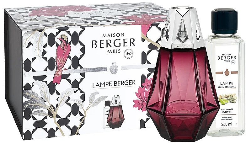 Набор - Maison Berger Wilderness Prisme Granat (lamp + refill/250ml) — фото N1