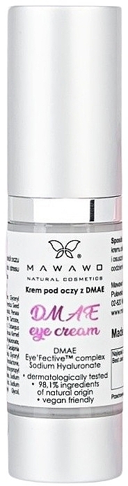 Крем для шкіри навколо очей - Mawawo DMAE Eye Cream — фото N1