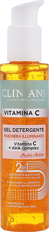 Гель для умывания с витамином C - Clinians Attiva Energizzante Cleansing Gel Illuminant