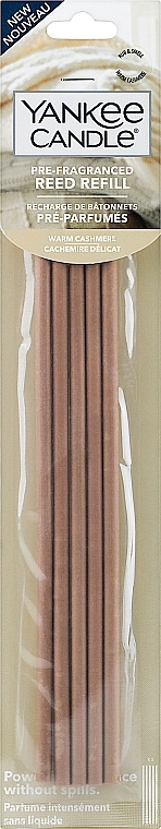 Ароматические палочки - Yankee Candle Warm Cashmere Pre-Fragranced Reed Refill — фото N1