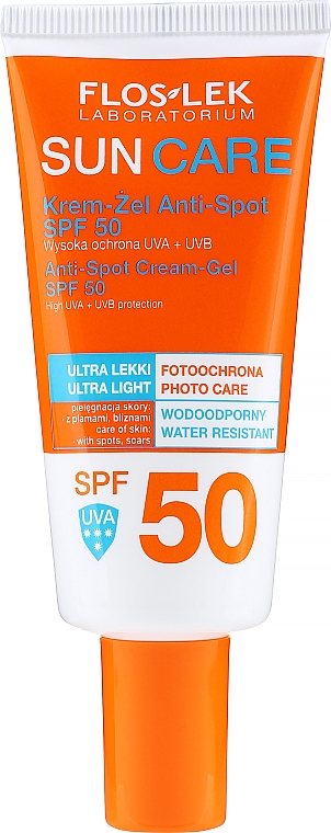 Крем-гель сонцезахисний - Floslek Sun Care Anti-Spot SPF 50 — фото N1