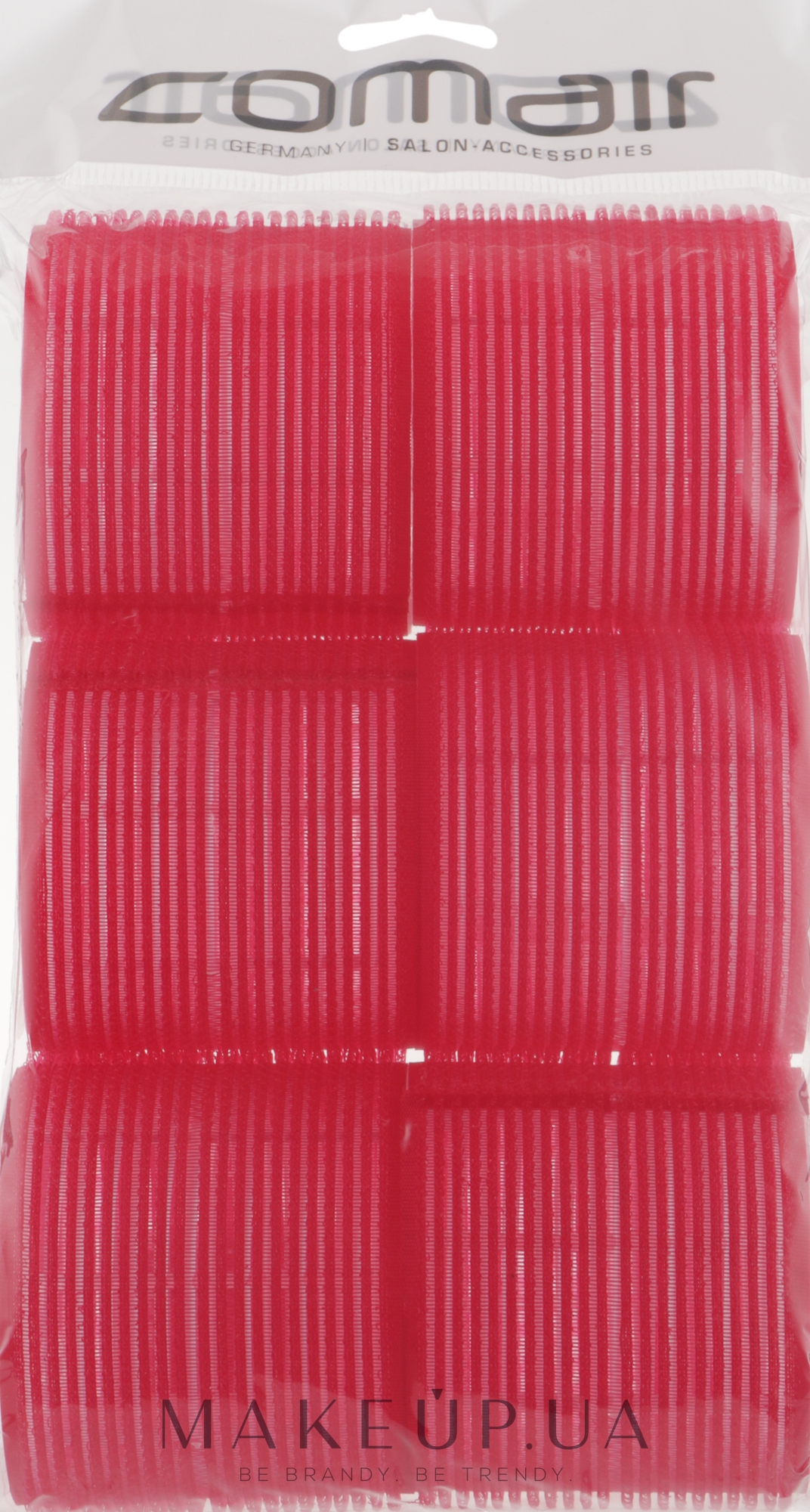Бигуди-липучки "Jumbo" красные, d70 - Comair — фото 6шт