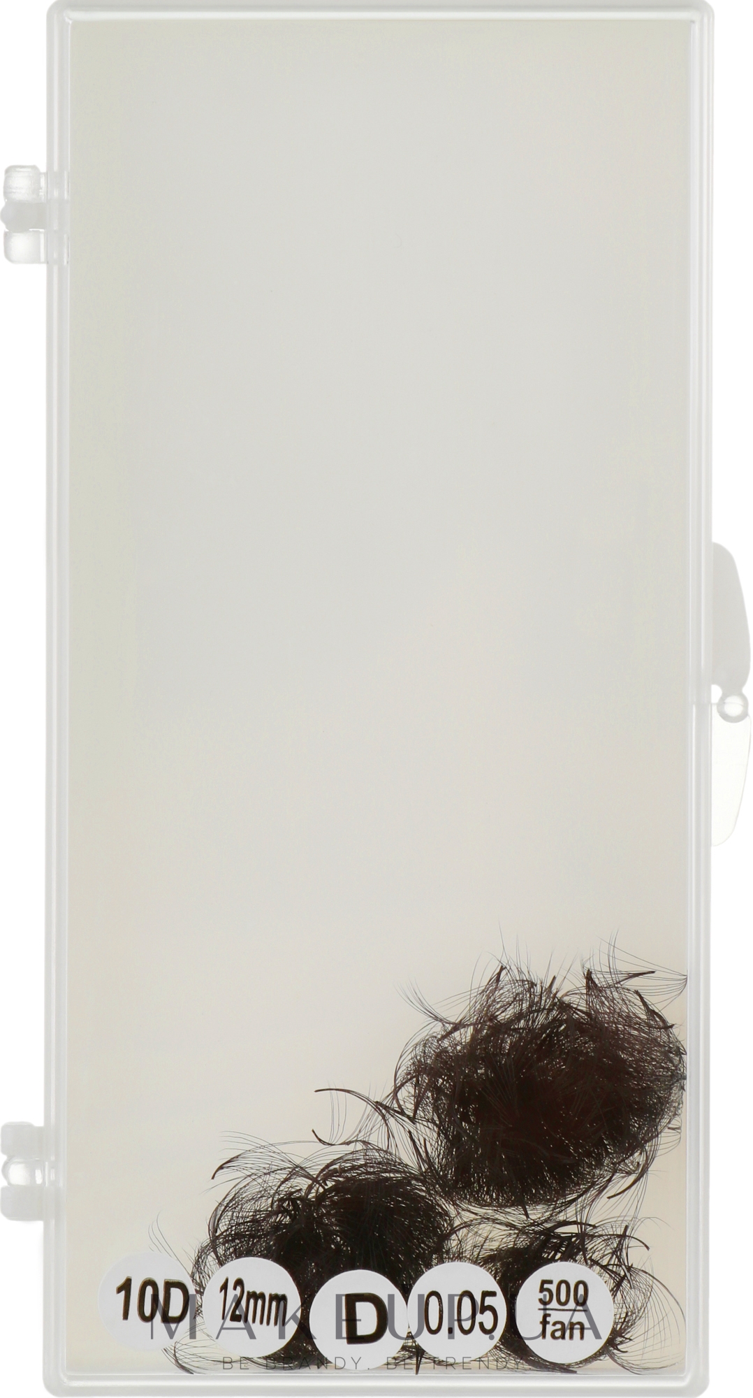 Ресницы для наращивания в пучках (россыпь), 12 мм - Vie De Luxe Primavera Art 10D — фото 1уп