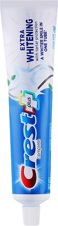 Отбеливающая зубная паста - Crest Complete Multi-Benefit Extra Whitening Tartar Protection Clean Mint — фото N1