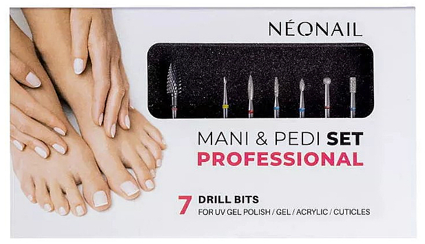 Набор фрез для маникюра, 7 шт. - NeoNail Professional Drill Bits Set Professional — фото N1