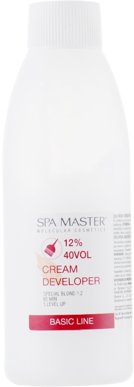 Крем-окислитель 12% - Spa Master Cream Developer 40 Vol — фото N1