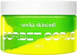 Парфумерія, косметика Скраб для тіла «Яблуко і лайм» - Sovka Skincare Sorbet Scrub Apple & Lime