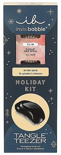 Набір - Tangle Teezer & Invisibobble Holiday Kit (h/brush/1pcs + scrunchy/3pcs) — фото N1