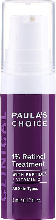 Крем-сироватка з ретинолом - Paula's Choice Clinical 1% Retinol Treatment Travel Size — фото N1