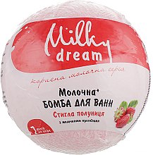 Бомба для ванн "Стигла полуниця" з молочними протеїнами - Milky Dream — фото N2