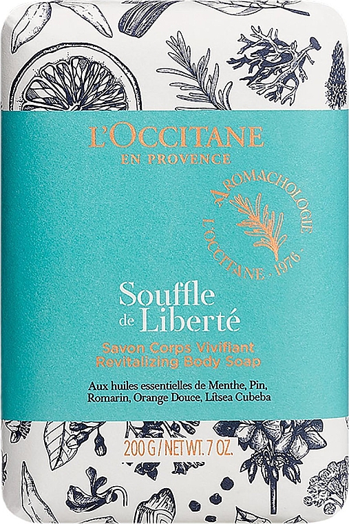 Мыло "Дыхание свободы" - L'Occitane Souffle De Liberté Revitalizing Body Soap — фото N1