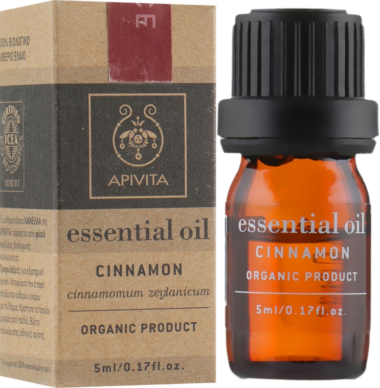 Эфирное масло "Корица" - Apivita Aromatherapy Organic Cinnamon Oil  — фото N1