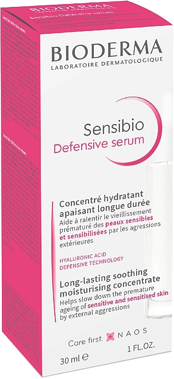 Заспокійлива сироватка для обличчя - Bioderma Sensibio Defensive Serum Long-Lasting Soothing Moisturising Concentrate — фото N2
