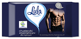 Салфетки-антиперспиранты для мужчин, 15 шт. - LULA — фото N1
