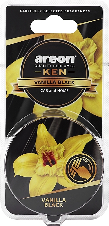 Ароматизатор повітря "Чорна ваніль" - Areon Ken Vanilla Black — фото N1