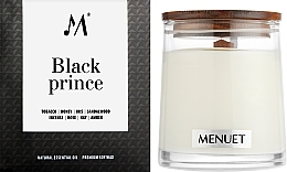 УЦІНКА Ароматична свічка "Black Prince" - Menuet Scented Candle * — фото N2