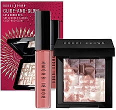 Духи, Парфюмерия, косметика Набор - Bobbi Brown Glide And Glow Lip & Cheek Set (high/powder/3g + lip/gloss/6ml)