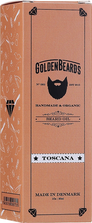 Масло для бороды "Toscana" - Golden Beards Beard Oil — фото N2