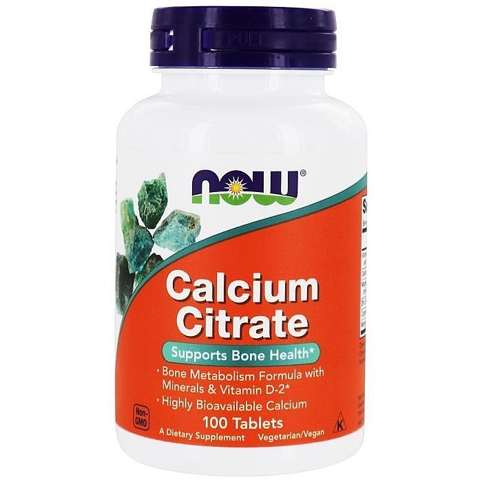 Цитрат кальцію у таблетках, 100 шт. - Now Foods Calcium Citrate — фото N1