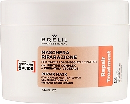 Духи, Парфюмерия, косметика Восстанавливающая маска для волос - Brelil Repair Treatment Repair Mask