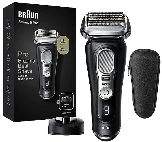 Электробритва, черная- Braun Series 9 Pro 9410s Wet&Dry — фото N1