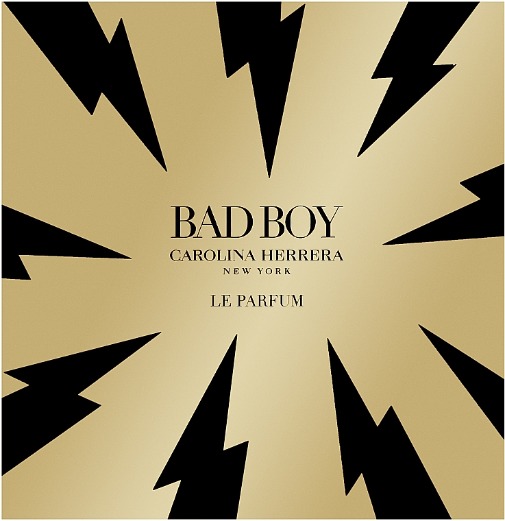 Carolina Herrera Bad Boy Le Parfum - Набор (edp/100ml + edp/mini/10ml + sh/gel/100ml) — фото N2