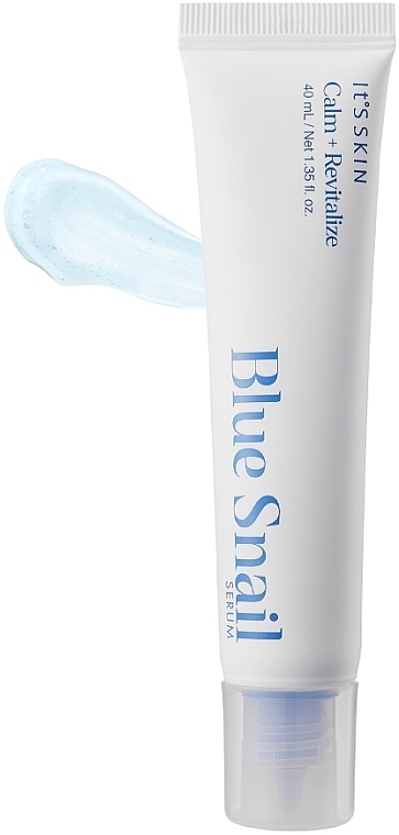 Гелевая сыворотка для лица - It's Skin Calm + Revitalize Blue Snail Serum — фото N1