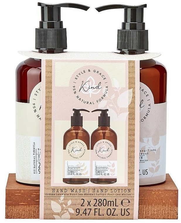 Набор - Style & Grace Kind Hand Wash Set (h/wash/280ml + h/lot/280ml) — фото N1