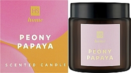 Натуральная ароматическая свеча из соевого воска с ароматом пиона и папайи - HiSkin Home — фото N2