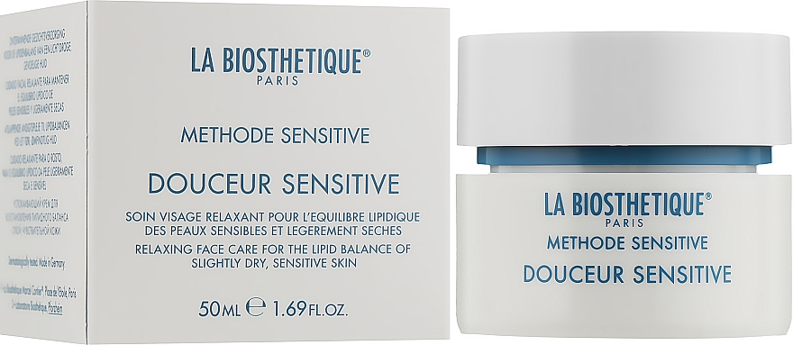 Успокаивающий крем для восстановления липидного баланса сухой чувствительной кожи - La Biosthetique Douceur Sensitive Cream — фото N2