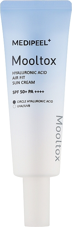 Солнцезащитный крем для лица - Medi Hyaluronic Acid Mooltox Air Fit Sun Cream SPF 50+ PA++++ — фото N1