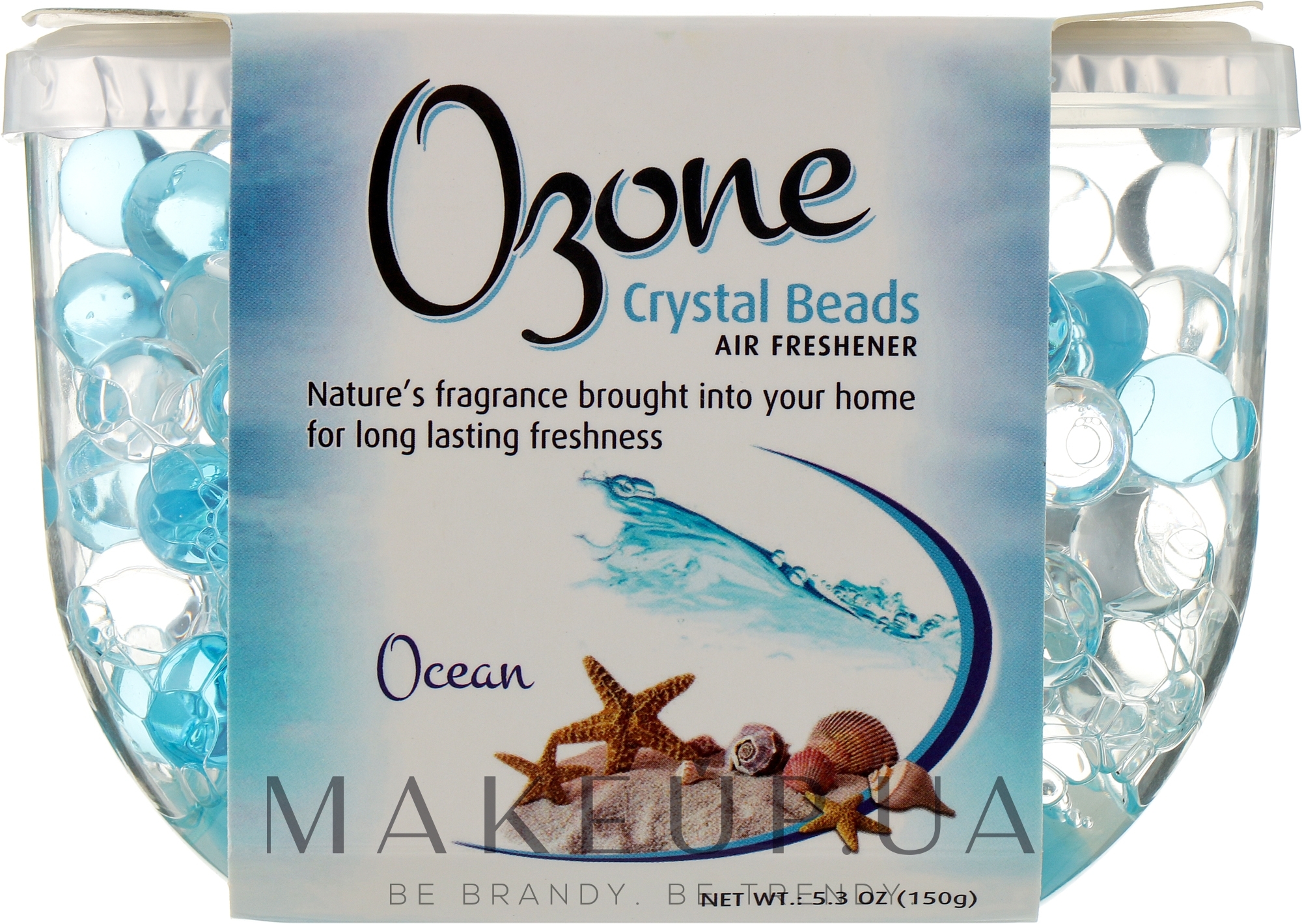 Освежитель воздуха кристаллический на гелевой основе "Океан" - Ozone Crystal Beads — фото 150g