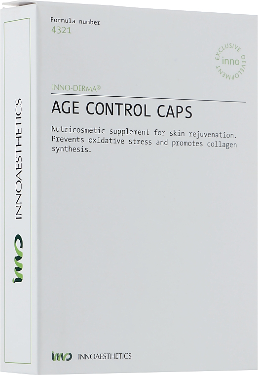 Пищевая добавка "Комплекс, замедляющий процессы старения" - Innoaesthetics Inno-Caps Age Control  — фото N1