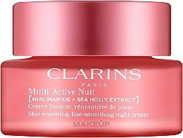 Ночной крем для всех типов кожи - Clarins Multi-Active Jour Niacinamide+Sea Holly Extract Glow Boosting Line-Smoothing Night Cream (мини) — фото N1