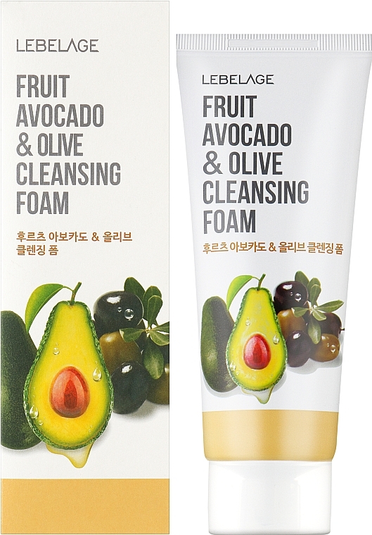 Пінка для вмивання з екстрактом авокадо та оливок - Lebelage Fruit Avocado & Olive Cleansing Foam — фото N2