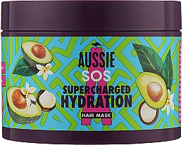 Маска для волос "Сверхзаряд и Увлажнение" - Aussie SOS Supercharged Moisture Hair Mask — фото N1