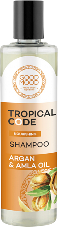 Шампунь для волос с маслом арганы и амлы - Good Mood Tropical Code Nourishing Shampoo Argan & Amla Oil — фото N1