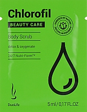 Парфумерія, косметика Цукровий пілінг для тіла - DuoLife Chlorofil Beauty Care Body Scrub (пробник)