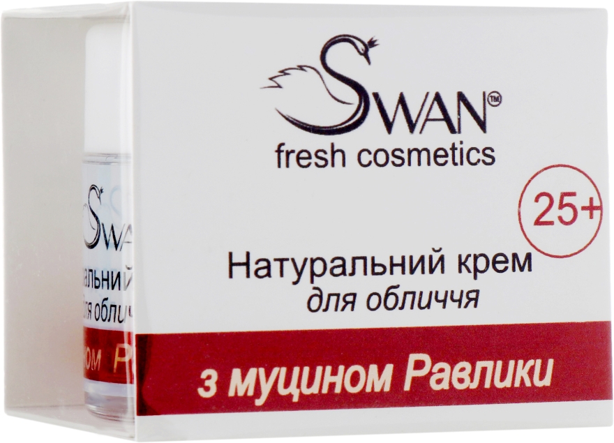 Натуральний крем для обличчя з муцином равлика, 25+ - Swan Face Cream — фото N1