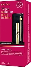 Набор - Pupa Vamp! Forever Gold Edition (mascara/9ml + essential/pouch) — фото N2