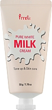 Зволожувальний крем для освітлення обличчя на основі молочних протеїнів - Prreti Pure White Milk Cream — фото N1