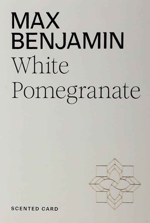 Ароматическое саше - Max Benjamin Scented Card White Pomegranete — фото N1