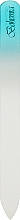 Парфумерія, косметика Пилочка кришталева у чохлі зі шкіри 99-1352, 135 мм, бірюзова - SPL
