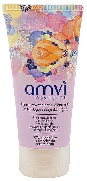 Осветляющий крем для лица с витамином Б3 - Amvi Cosmetics Face Cream — фото N1