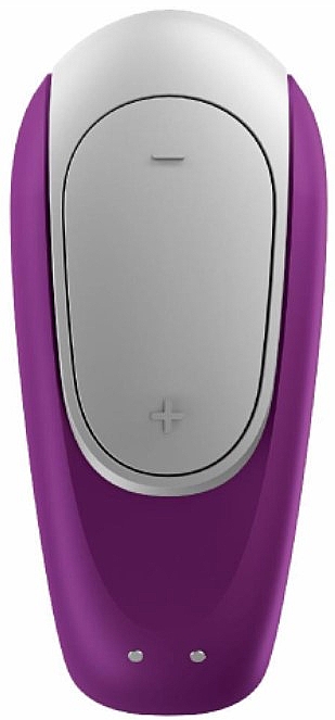 Вібратор подвійний, фіолетовий - Satisfyer Double Fun Partner Vibrator Violet — фото N3