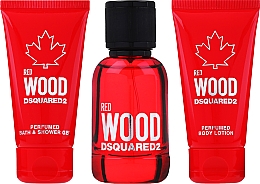 Dsquared2 Red Wood - Набір (edt/50ml + sh/gel/50ml + b/lot/50ml) — фото N2