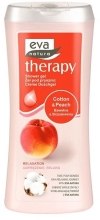 Духи, Парфюмерия, косметика Гель для душа "Хлопок и Персик" - Eva Natura Therapy Shower Gel